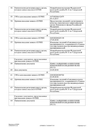 Выписка из ЕГРИП (стр.4) - фото